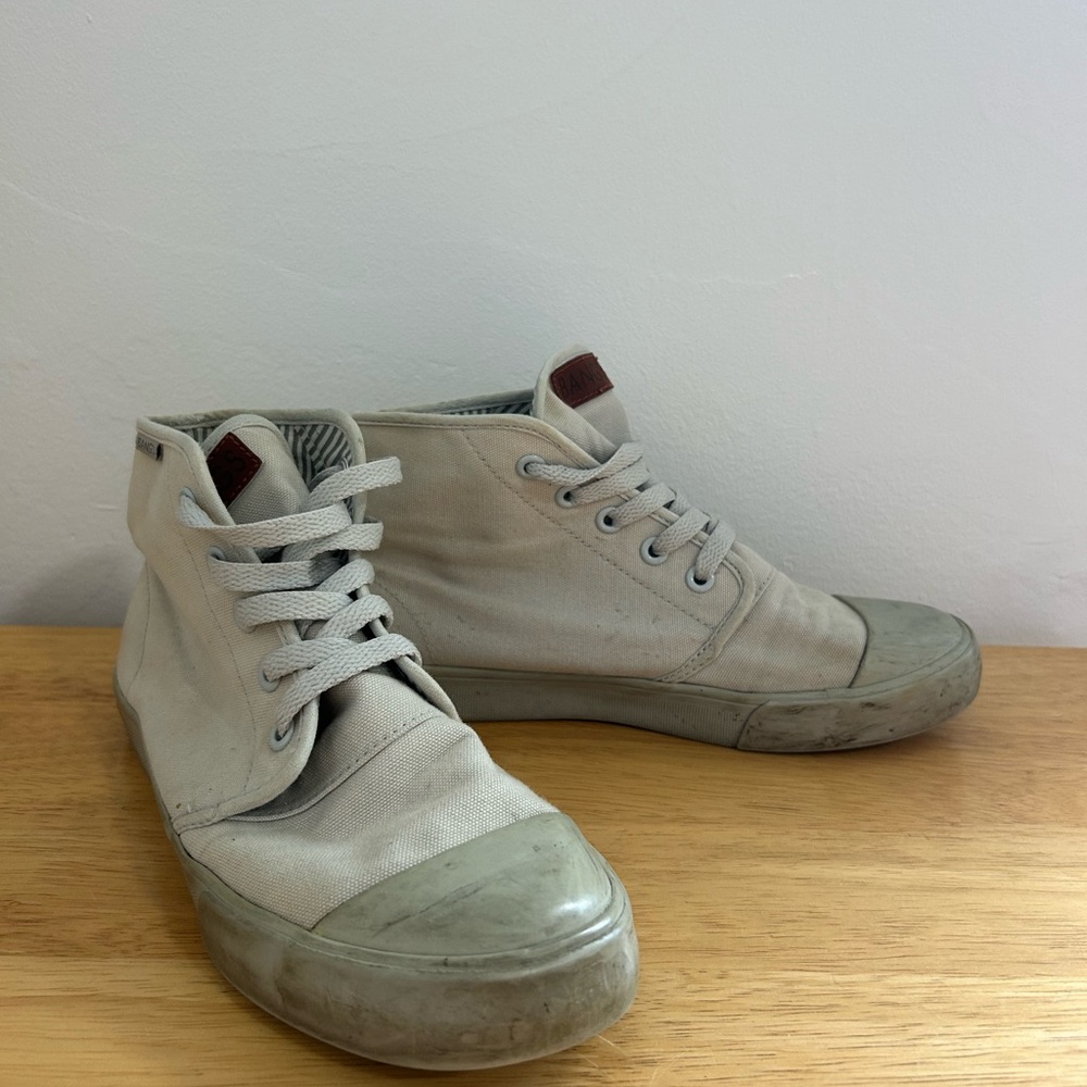 BANGS High-Top Sneakers in London Fog